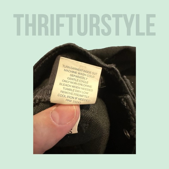 Soho Jeans‎ Bootcut Black Denim Low Rise Size 0 Petite - Picture 4 of 8